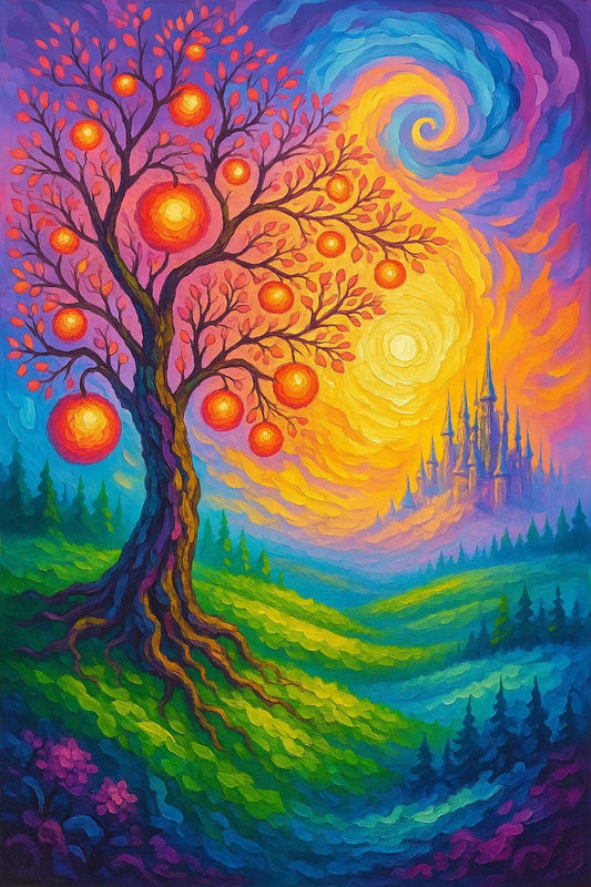 Radiant Fantasy Canvas – Premium Vibrant Wall Art