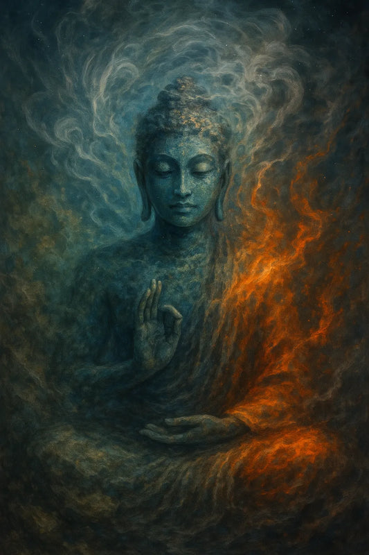 "Mystic Buddha Serenity Canvas Wall Art | Spiritual Zen Decor for Peaceful Living"