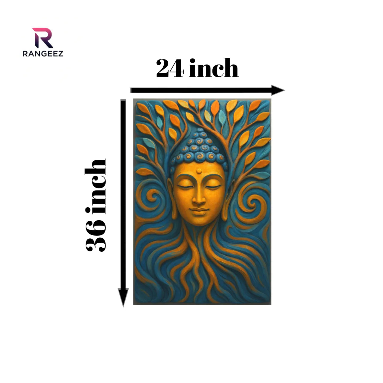 "Serene Buddha Tree of Life AI Art Canvas Print | Spiritual Zen Wall Decor"
