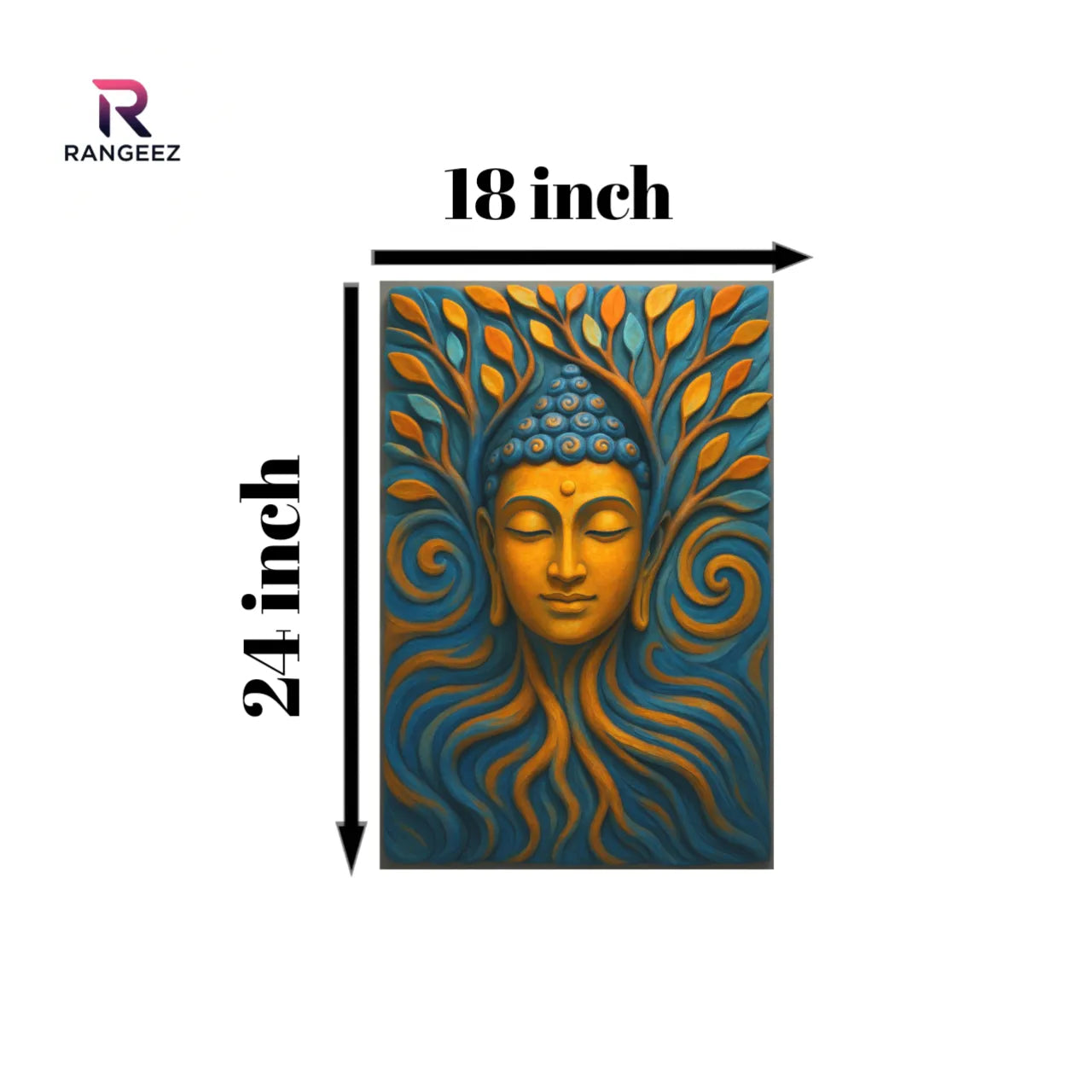 "Serene Buddha Tree of Life AI Art Canvas Print | Spiritual Zen Wall Decor"