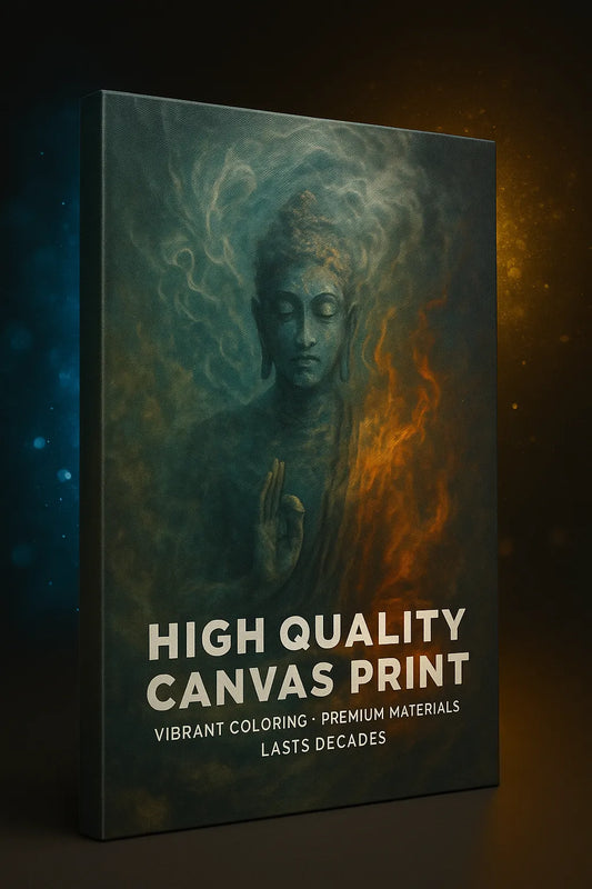 "Mystic Buddha Serenity Canvas Wall Art | Spiritual Zen Decor for Peaceful Living"
